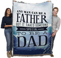 Pure Country Weavers Takes Someone Special to Be a Dad Blanket Mountains - Gift Tapestry Throw Woven from Cotton - Made in The U