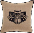 Get Lost Owl Totem Burlap Pillow from Sourpuss Brand