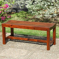 International Caravan Highland Acacia 55-Inch Backless Garden Bench