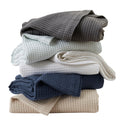 Great Bay Home 100% Waffle Weave Blanket King (102 x 90) Size, Lightweight, Supersoft, All Seasons Textured Blanket Throw for Be