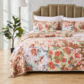 Greenland Home Fashions Briar Authentic Patchwork Quilt and Pillow Sham Set, 3-Piece Full/Queen