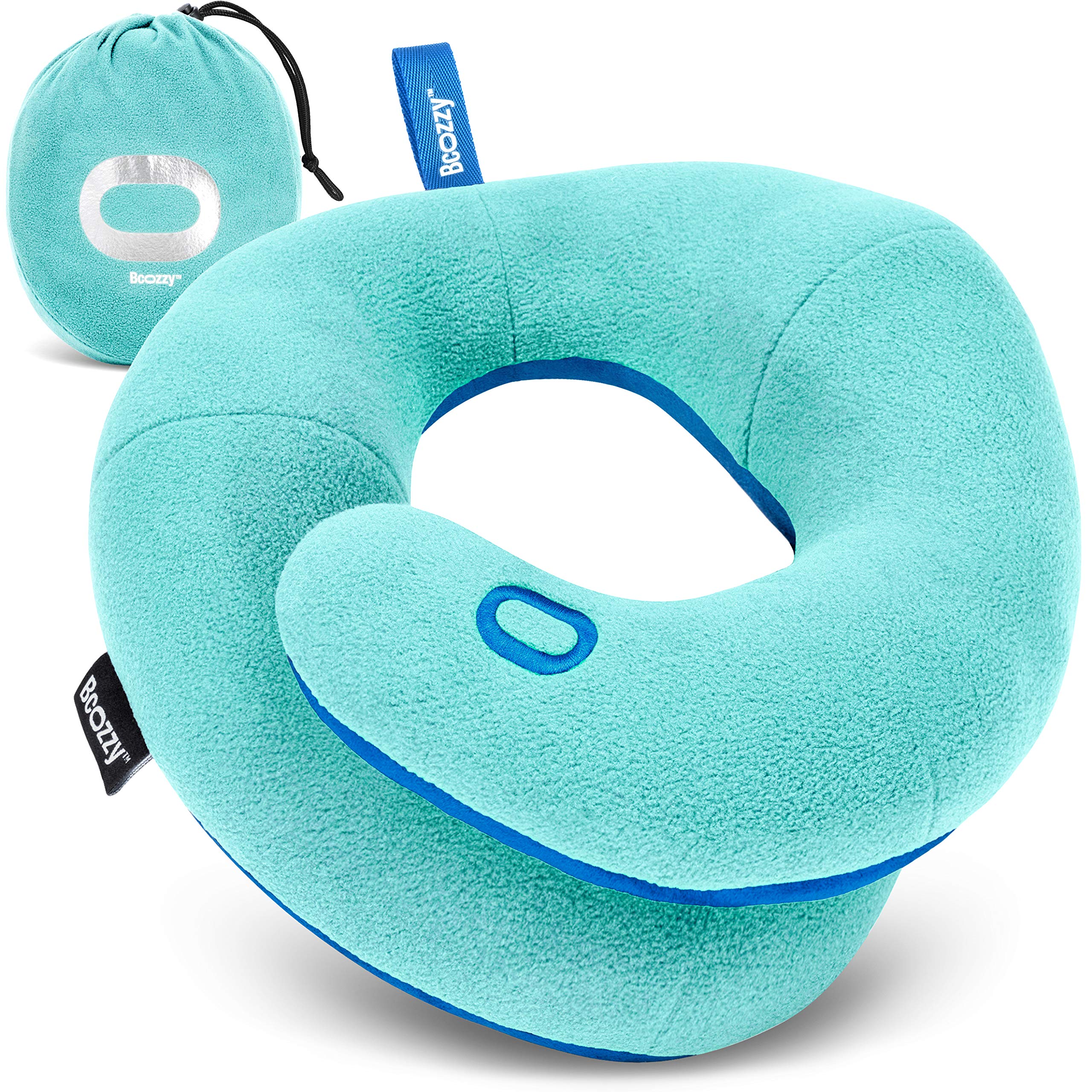 BCOZZY 8-12 Y/O Kids Travel Neck Chin Supporting Pillow for Traveling, Provides Double Support for Toddlers in Car Seat, Road Tr