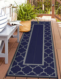 GENIMO 2.5  x 8  Outdoor Rug for Porch Patio Clearance, Waterproof Indoor Outdoor Plastic Straw Rugs Carpet, Reversible Outsid