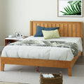 ZINUS Alexis Deluxe Wood Platform Bed Frame with Headboard, Wood Slat Support, No Box Spring Needed, Easy Assembly, Rustic Pine,