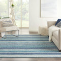 Nourison Passion Tribal Navy Blue 6 x 9 Area Rug, Easy Cleaning, Non Shedding, Bed Room, Living Room, Dining Room, Kitchen (6x