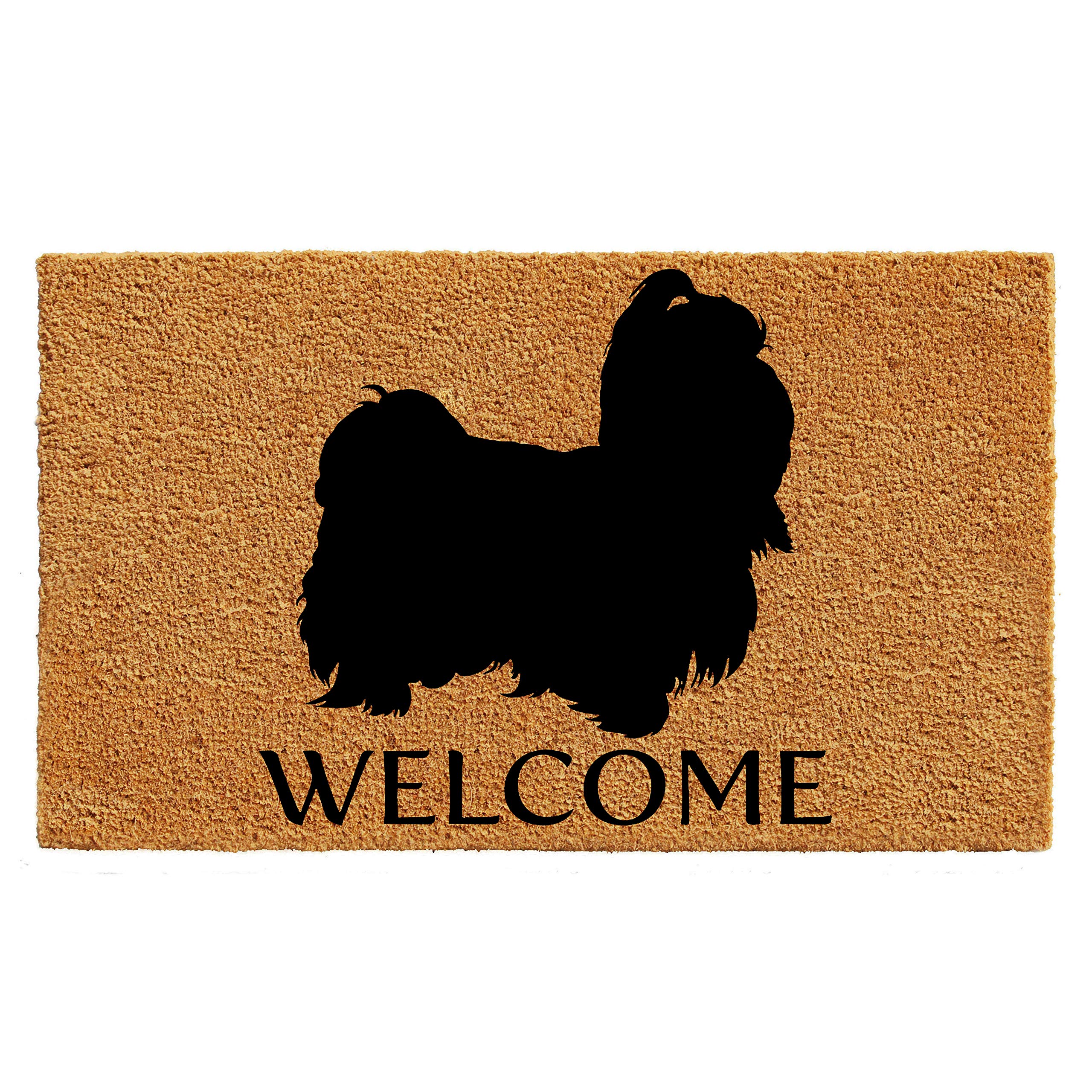 Calloway Mills AZ105651729 Shih Tzu Doormat, 17 x 29, Natural/Black