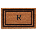 Calloway Mills 152963672R Black Border 36 x 72 Monogram Doormat Letter (R)
