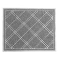 SlipToGrip Door Mat - Durable Door Outdoor Mats for High Traffic - Plaid Grey Mat with Water-Resistant Surface, Dura Loop - No-S