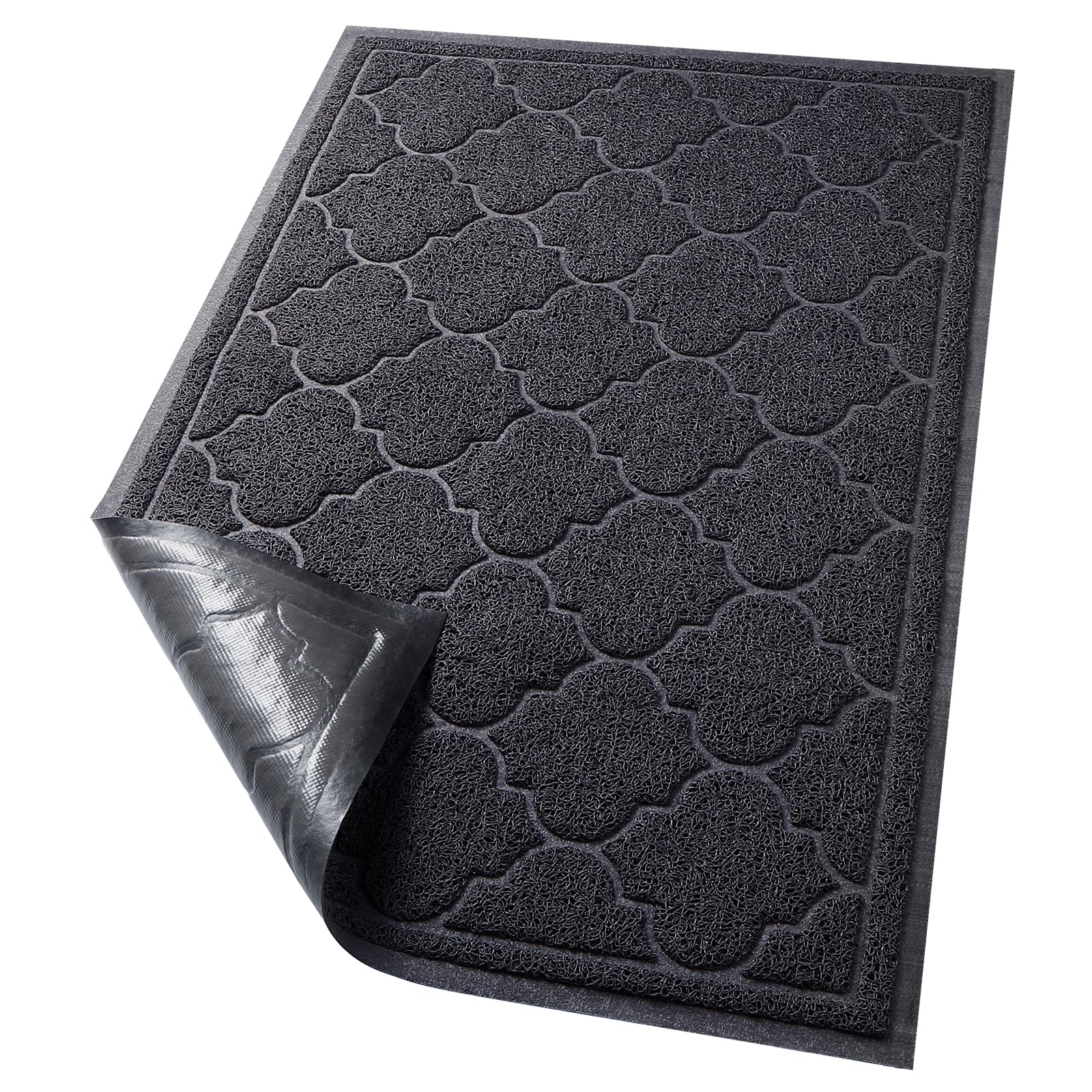 LuxStep Door Mat Large 24x36 Inch Indoor Outdoor Doormat, Non-Slip Low-Profile Design Floor Mat, Front Door Welcome Mat for Entr
