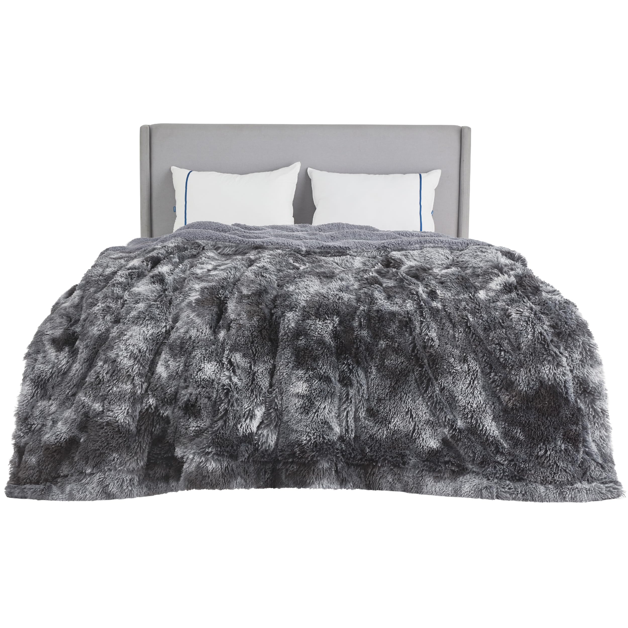 Bedsure Ultra Soft Fluffy King Size Blanket for Bed - Fuzzy, Fluffy, Shaggy Faux Fur King Blanket, Warm and Thick Sherpa, Tie-dy