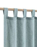 KOUFALL Aqua Mint Green Curtains 84 Inch Length Sheer Linen Blue Green Vintage Farmhouse Coastal Beach Curtains for Cowgirl Deco