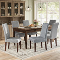 VASAGLE Dining Chairs, Set of 6 Chairs Dining Room, Parsons Chairs, Thick Seat, Removable Fabric Cover, High Back, for Kitchen B