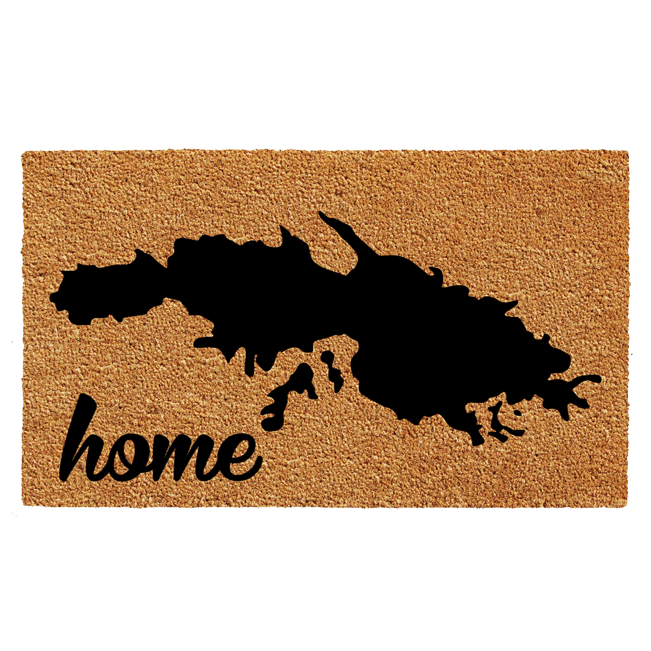 Calloway Mills 105482436 St. Thomas Doormat, 24 x 36, Natural/Black
