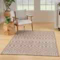 Nourison Positano Indoor/Outdoor Beige 7 x 10 Area Rug, Easy Cleaning, Non Shedding, Bed Room, Living Room, Dining Room, Deck,