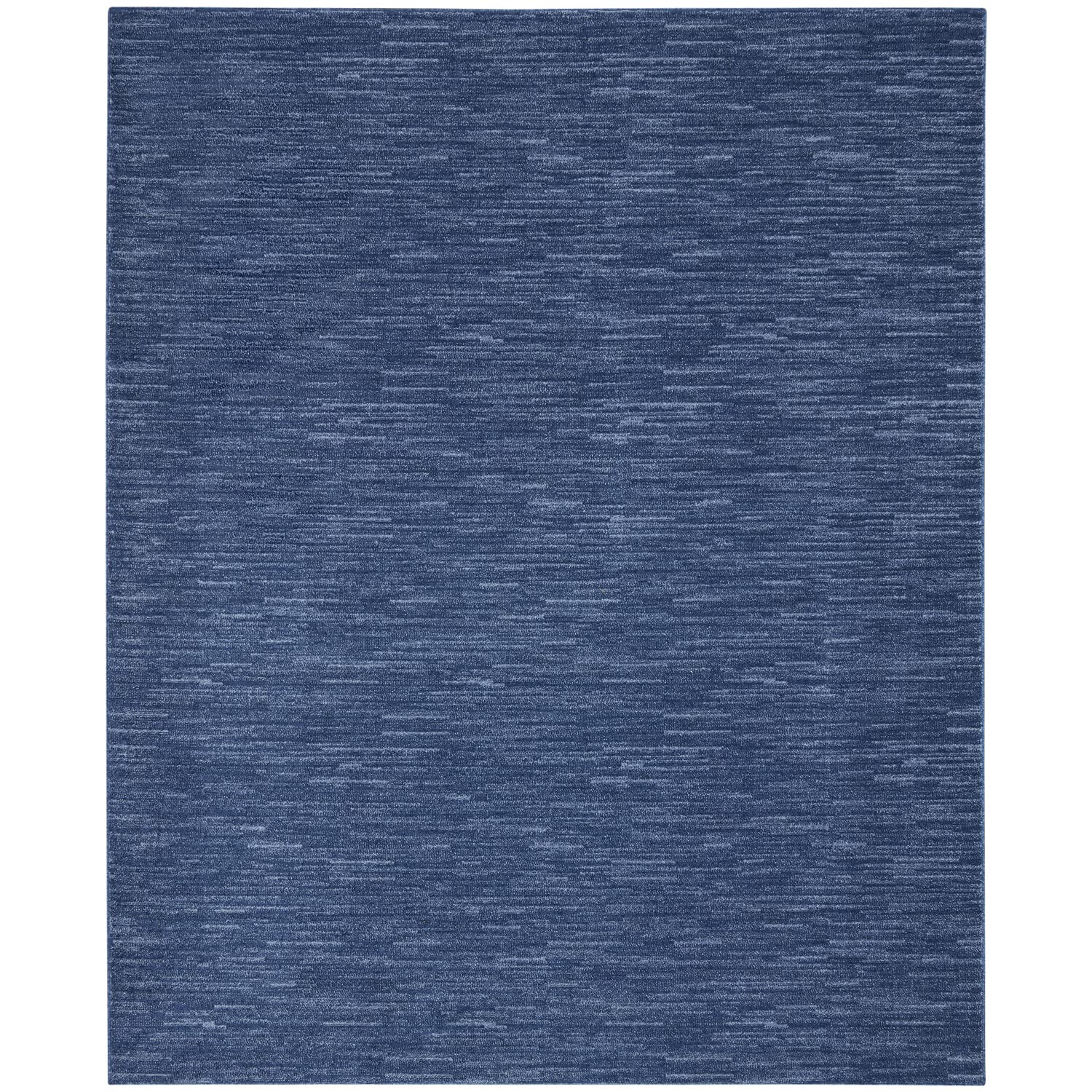 Nourison Essentials Indoor/Outdoor Navy Blue 8 x 10 Area Rug, Easy Cleaning, Non Shedding, Bed Room, Living Room, Dining Room,