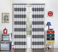 ECLIPSE Blackout Curtains for Bedroom - Peabody 42 x 84 Insulated Darkening Single Panel Rod Pocket Window Treatment Living Room