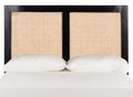 Safavieh Home Collection Vienna Cane Twin Headboard Platform, Black/Natural