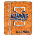 The Northwest Company NCAA Illinois Illini Sherpa Throw Blanket, 50 x 60, Jersey