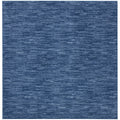Nourison Essentials Indoor/Outdoor Navy Blue 7 x Square Area Rug, Easy Cleaning, Non Shedding, Bed Room, Living Room, Dining Ro