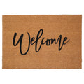 Calloway Mills Cursive Welcome Doormat (Tan/Black, 24 x 36)