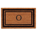 Calloway Mills 152961830O Black Border 18 x 30 Monogram Doormat, (Letter O)
