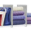 LYNK Vela Shelf Dividers - Linen Closet Organizers and Storage - Linen Storage - Closet Organization - Towel Organizer for Close