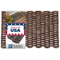 Outdoor Rug Door Mat, Dura-Rug Recycled Fabric Tire-Link Welcome Rubber Patio or Entrance Front Door Mat for Home, Heavy Duty, A