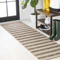 JONATHAN Y SMB112A-28 Aveiro Wide Stripe Indoor Outdoor Area Rug, Bohemian, Coastal, Mediterranean Easy Cleaning,Bedroom,Kitchen