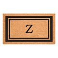 Calloway Mills 152962436Z Black Border 24 x 36 Monogram Doormat, (Letter Z)