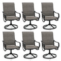 Sophia & William Patio Dining Chairs Patio Swivel Chairs 6 Pieces Quick Dry Textilene Patio Chairs Outdoor Furniture Support 300