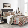 Eddie Bauer - King Quilt Set, Reversible Cotton Bedding with Matching Shams, Lightweight Home Decor for All Seasons (Hawthorne B