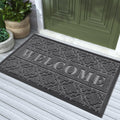 Yimobra Welcome Mat Outdoor Indoor, 36x24 All-Season Waterproof Front Door Mat, All-Weather Heavy Duty Doormat, Low Profile Porc