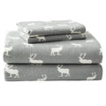 Eddie Bauer - Twin Sheet Set, Warm Breathable Cotton Flannel Bedding with Deep Pockets, Brushed for Extra Softness, Cozy Home De
