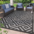 GENIMO Outdoor Rug for Patio Clearance,5 x8  Waterproof Mat,Reversible Plastic Camping Rugs,Rv,Porch,Deck,Camper,Balcony,Backy