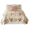 Greenland Home Antique Rose Full/Queen Quilt Set, Ecru