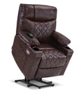 MCombo Small Power Lift Recliner Chair Sofa with Massage and Dual Heating, Adjustable Headrest for Elderly People Petite, USB Po