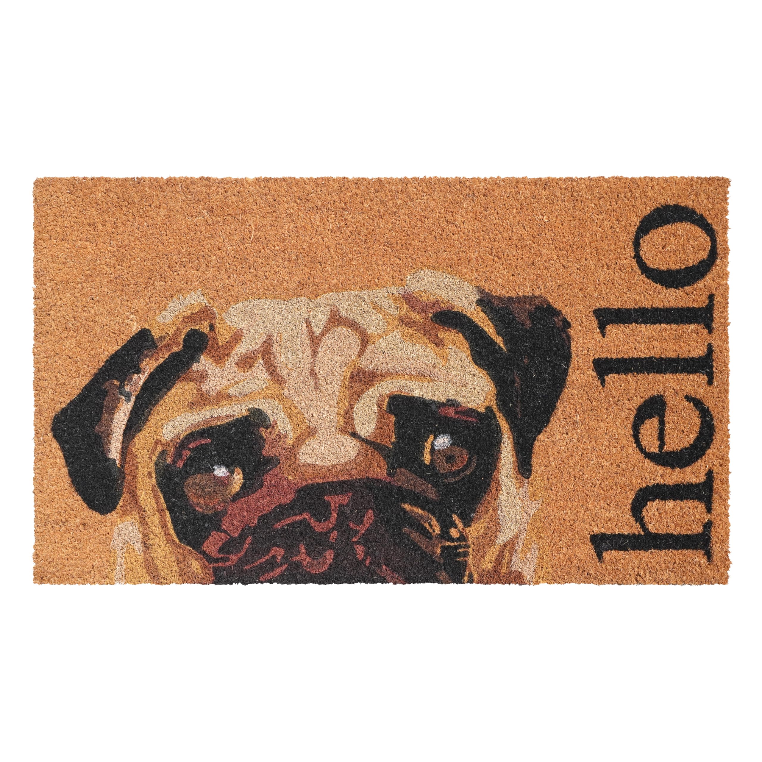 Calloway Mills 109661729 Fawn Pug Doormat 17 x 29