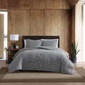 Eddie Bauer - Queen Comforter Set, Reversible Cotton Bedding with Matching Shams, Home Decor for Colder Months (Preston Grey, Qu