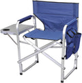Stylish Camping SL1204BLUE Full Back Folding Directors Chair (SL1204-BLUE)