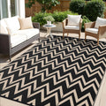 OLANLY Waterproof Outdoor Rug 6x9 ft Clearance, Reversible Outdoor Plastic Straw Rug, RV Mat, Indoor Outdoor Carpet for Patio, C