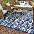 MontVoo Outdoor Rug Carpet Waterproof 6x9 Outdoor Patio Rug Mat Reverisble Plastic Straw Outdoor Rug for RV Camping Picnic Beach