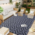OLANLY Waterproof Outdoor Rug 5x8 ft, Reversible Plastic Straw Patio Rug for Camping, RV Mat Outside, Indoor Outdoor Carpet for 