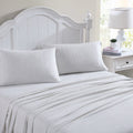 Laura Ashley Home - Full Sheets, Cotton Flannel Bedding Set, Brushed for Extra Softness & Comfort (Chelsie Vine Grey, Full), Che