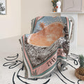 Shesyuki Boho Throw Blanket Reversible Cotton Bohemian Tapestry Hippie Room Decor Double Sided (Boho The Star 50x60)