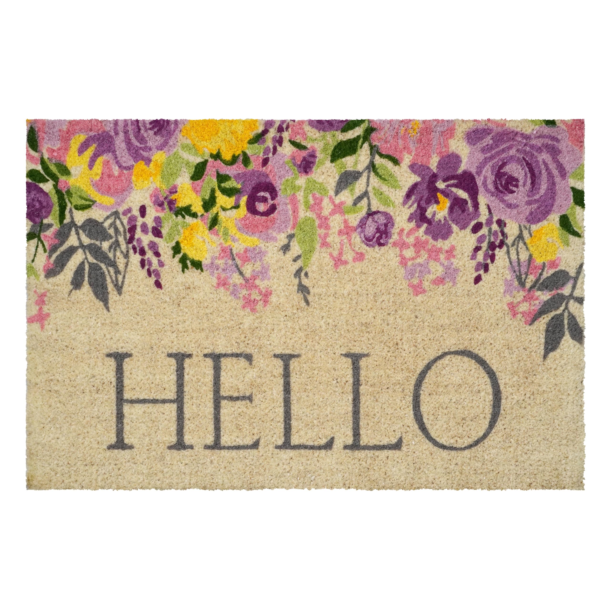 Calloway Mills Blossoming Floral Hello Doormat (18 x 30 x 1.50)