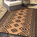 Outdoor Rugs - Reversible Mats, 5x8 Plastic Straw Rug for Patio Clearance Waterproof, Indoor Outdoor Area Rug Carpet for Outsi