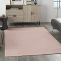 Nourison Essentials Indoor/Outdoor Pink 5 x 7 Area Rug, Easy -Cleaning, Non Shedding, Bed Room, Living Room, Dining Room, Back