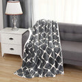 Elegant Comfort Reversible, Printed Sherpa Throw Blanket, All-Season Blanket- Super Soft, Cozy and Plush- Decorative Throw, Perf
