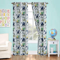 Kids Zone Home Linen 2 Panel Curtain Set with Grommet for Boys Girls Teens Bedroom Multicolor Set Construction Equipment Crane E