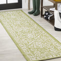 JONATHAN Y SMB104D-5SQ Malta Bohemian Medallion Textured Weave Indoor Outdoor Area Rug, Coastal Traditional Transitional Easy Cl
